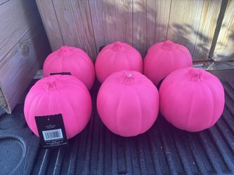 craft 6 inches pumpkins     pink  or  black