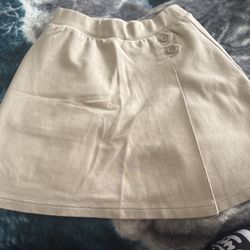 Beige Short Skirt