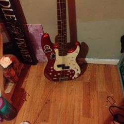 Squier Mini P Base (Electric Guitar Red) 