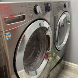 LG HE Full Size Washer & Dryer + Intimates Washer/pedestals