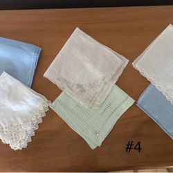 Lot of 6 Vintage Ladies Handkerchiefs. Excellent condition. (Johnstown Ohio)