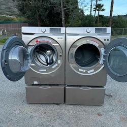 Samsung Washer And Electric220v Dryer 
