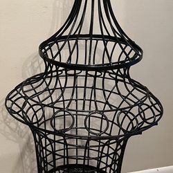 43” WROUGHT IRON PLANTERN/ CANDLE HOLDER