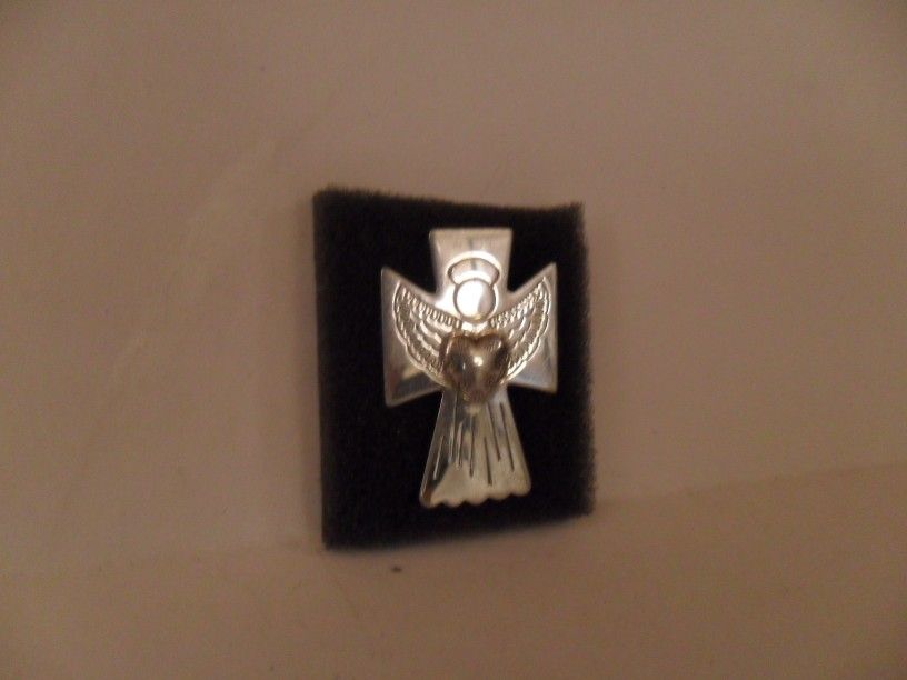 Silver Cross Pin
