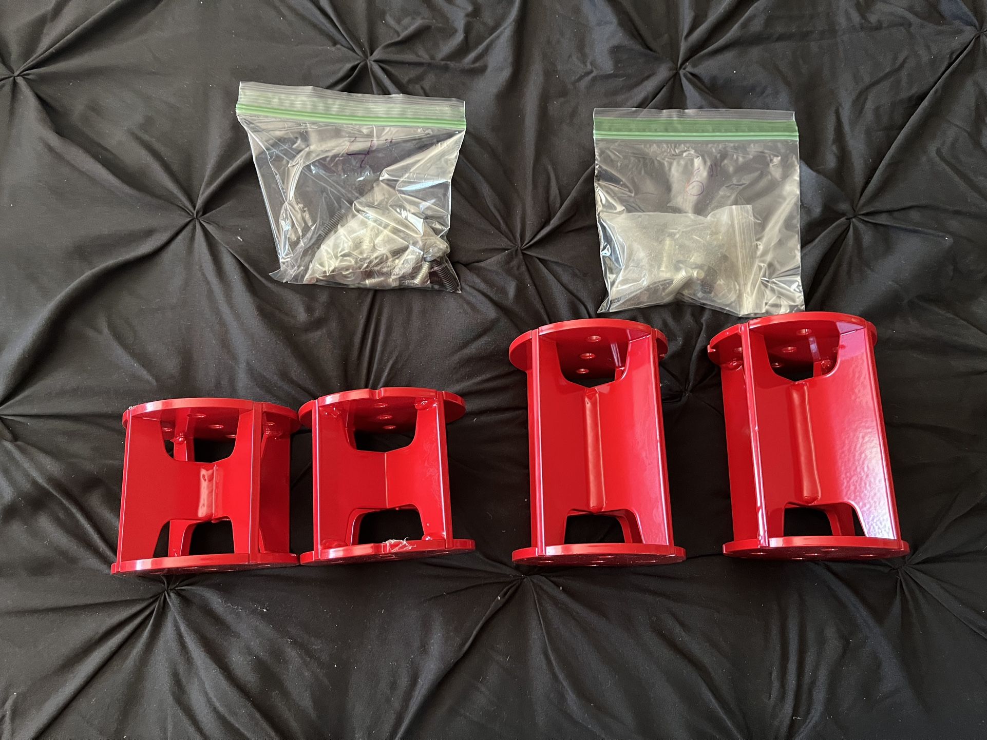 Rear Axel Truck Air Bag Spacers That’s Freshly Powder Coated (read description)