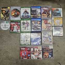 Xbox, Ps3, Ps4, and Nintendo Ds Games 