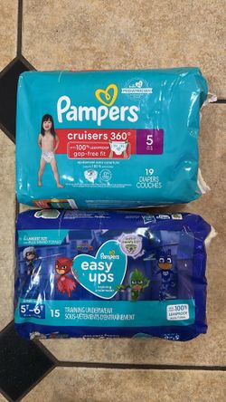 $15 Pampers cruisers and easy ups size 5