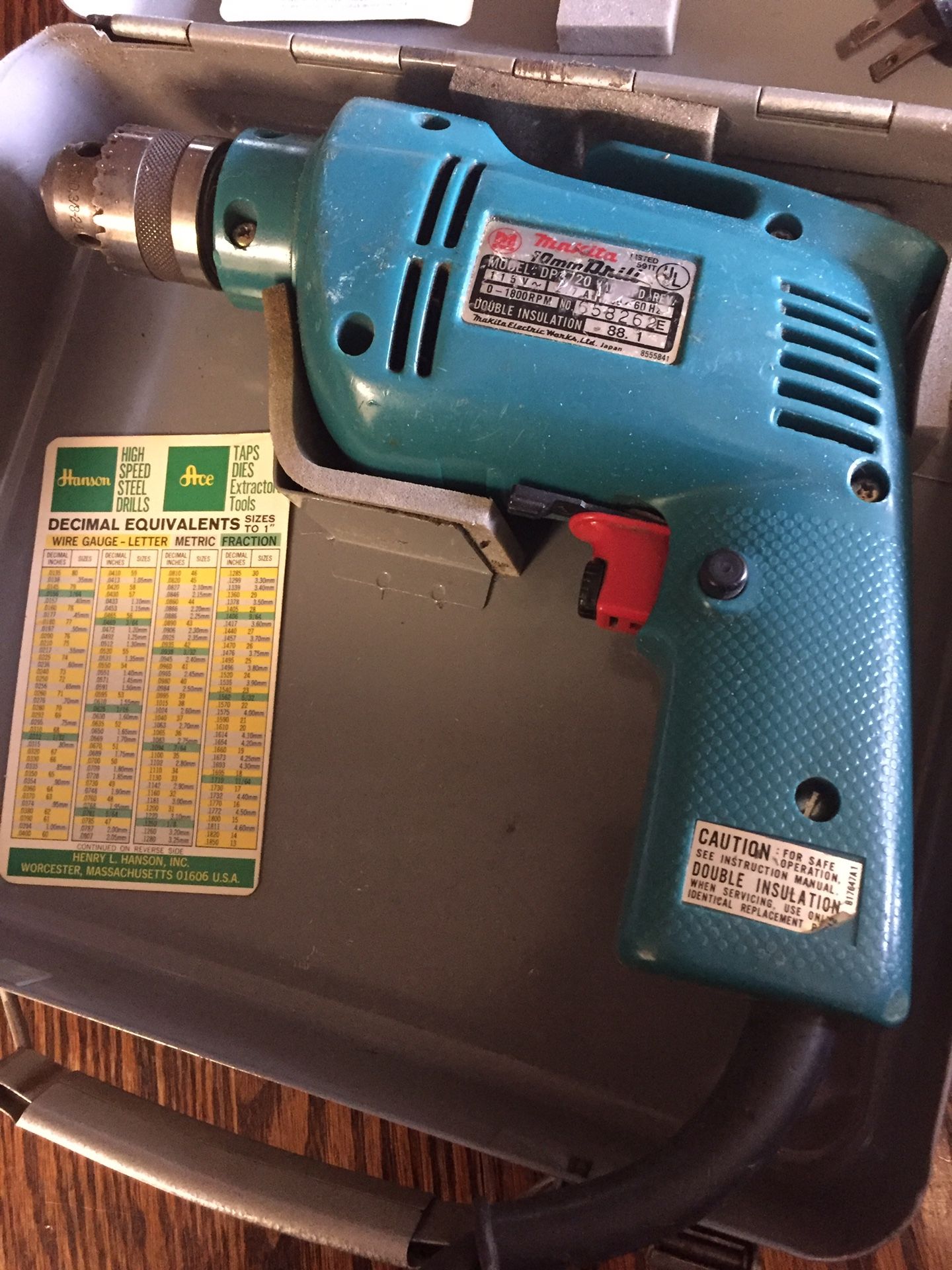 Makita 10mm Drill Model DP3720 with Metal Case REDUCED PRICE 35 for Sale in Corona CA OfferUp