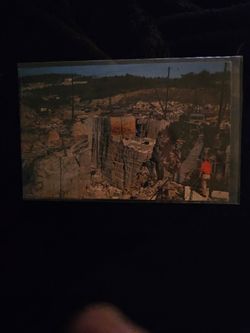 Rock of Agnes granite quarry 1962 Postcard