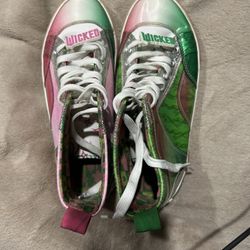 WICKED Movie Musical HIGH TOP SNEAKERS Shoes by Ground Up Women's Girls Size 7
