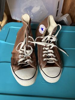 CONVERSE HIGH TOPS BROWN MENS 10 WOMEN’S 12