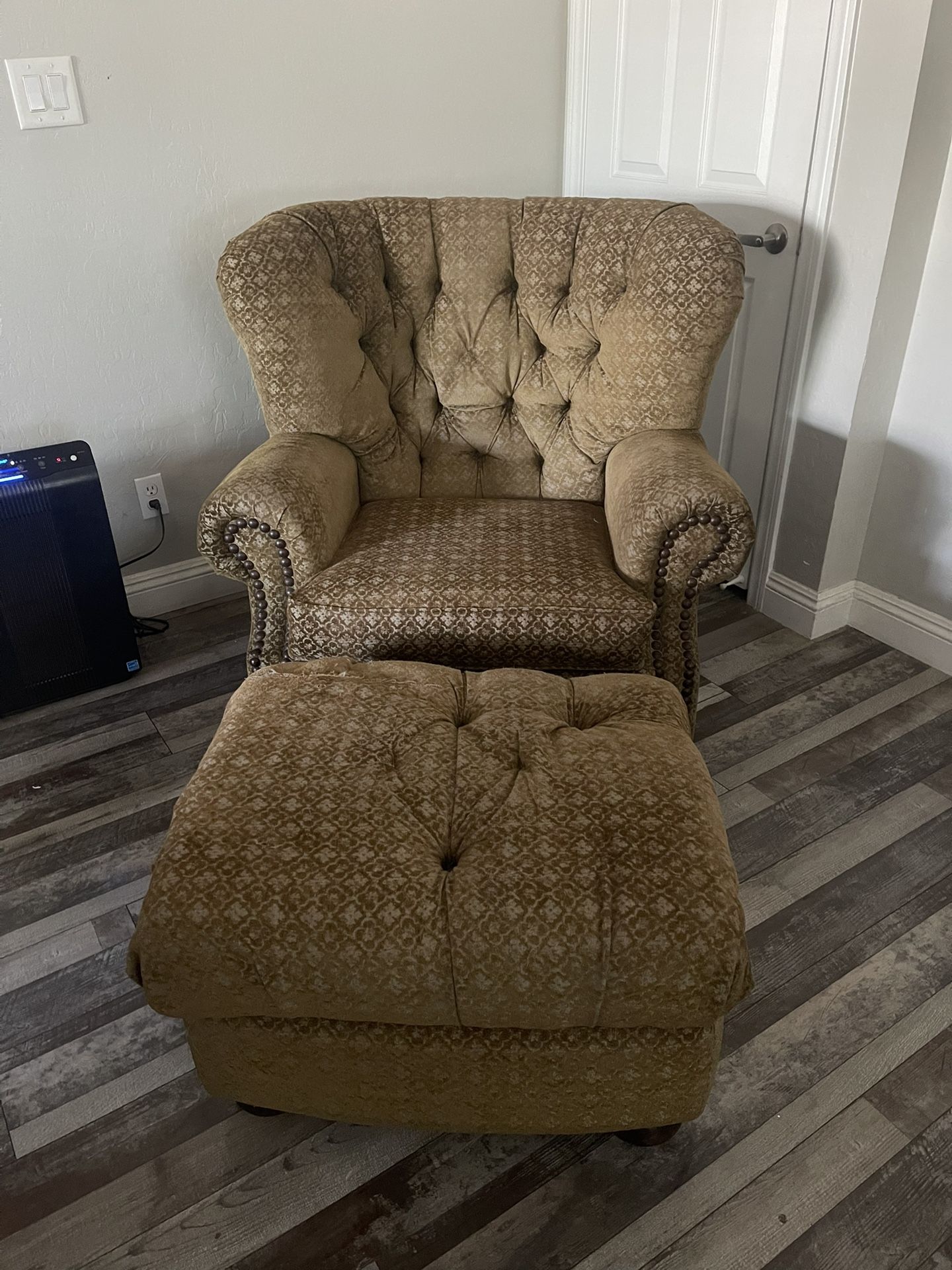 Chair and ottoman
