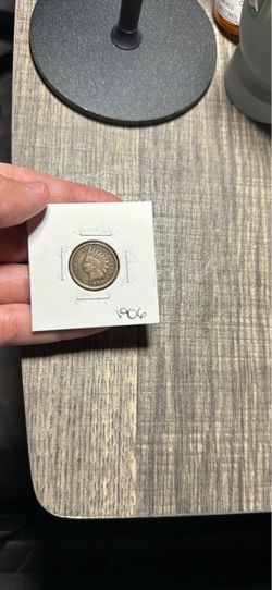 1906 Indian penny coin