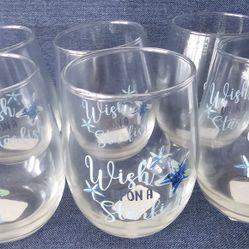 Set of 6 Starfish Glasses