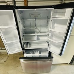 Super Spacious Bottom Freezer Stainless Steel Refrigerator 