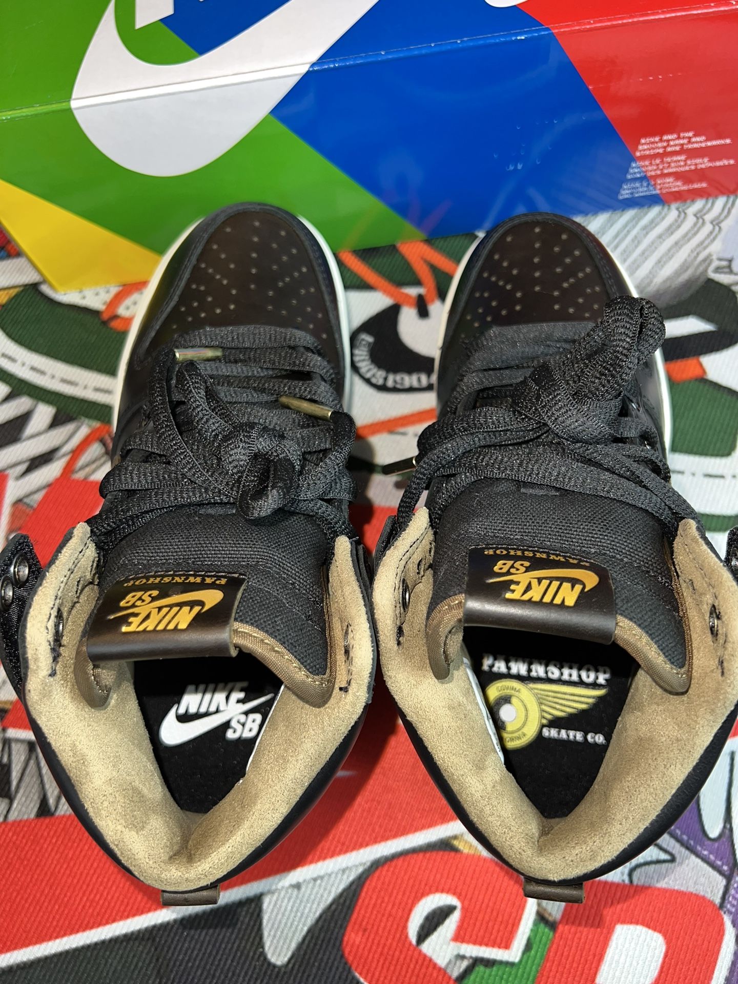 Nike SB Dunk High x Pawnshop Skate Co. OLDSOUL Black Gold ONLINE ONLY –  ARROW & BEAST