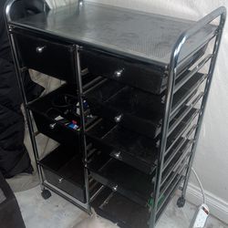 Metal Trey With Wheels 