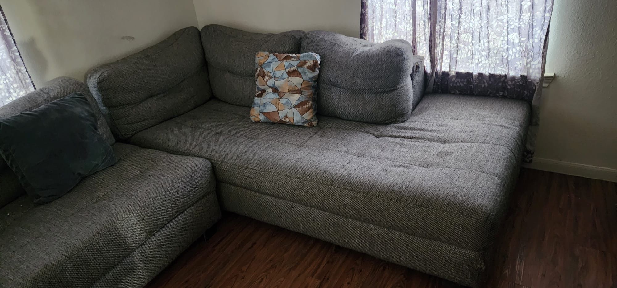 gray sectional couch