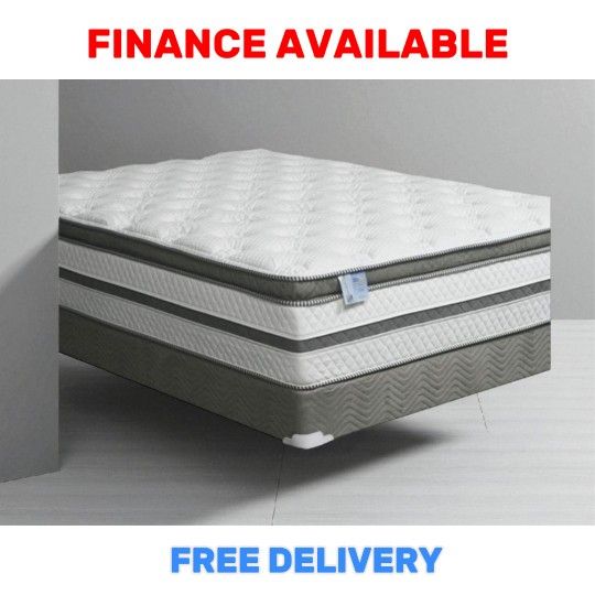 🔥 PILLOW TOP MATTRESS DEAL! / ¡OFERTA DE COLCHONES  TWIN $299  FULL $399 QUEEN $499 KING $699 ADD BOX SPRING  / ITEM#  ANGELA PILLOW TOP
