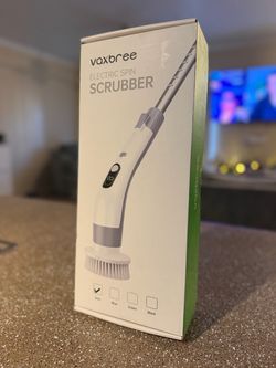 Vaxboee Electric Spin Scrubber – Cordless Cleaning Brush with Long Handle