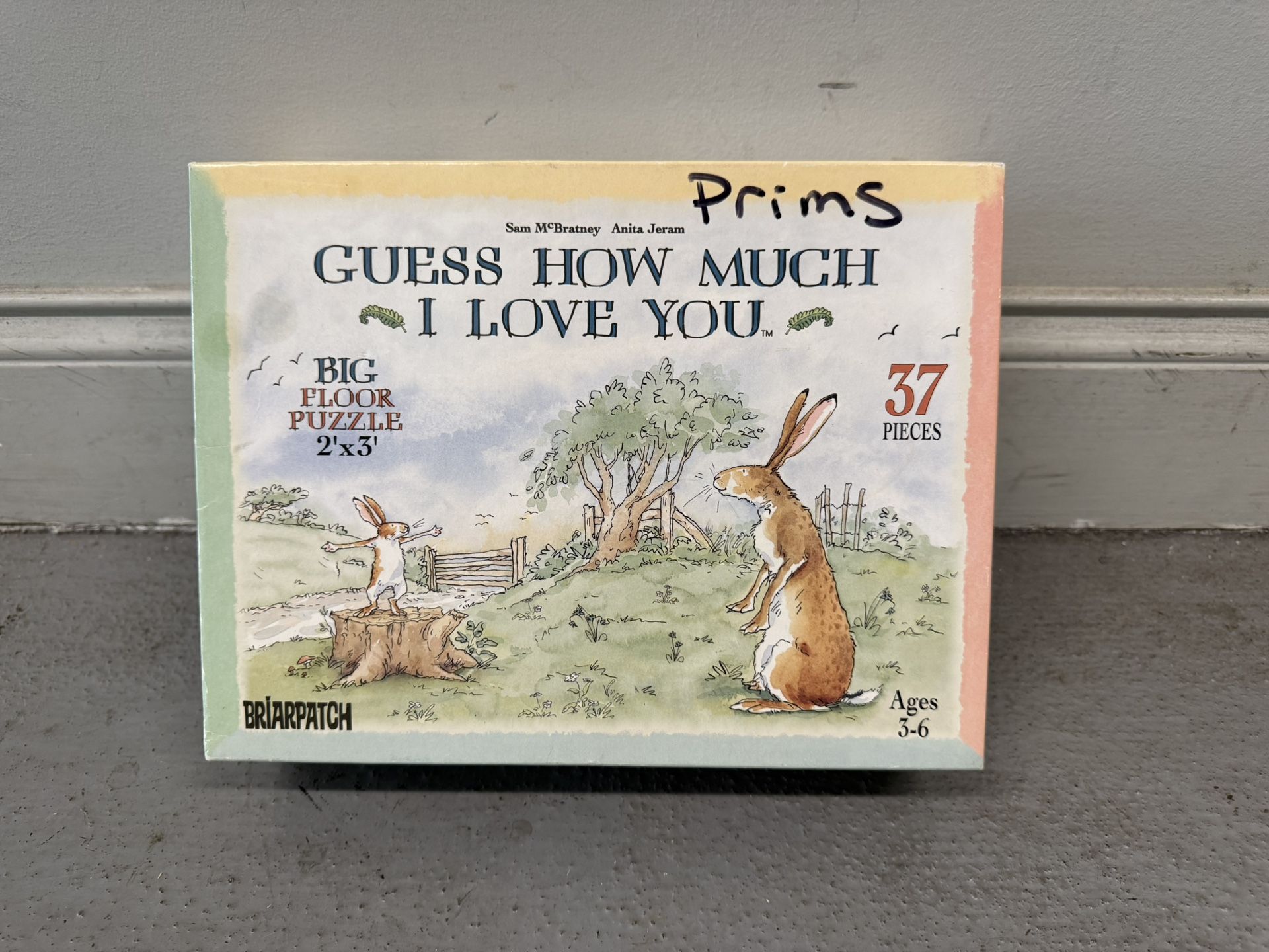 BRIARPATCH Guess How Much I Love You Puzzle Big Floor 2' x 3' 37 Pieces (Good condition) PICK UP IN CORNELIUS