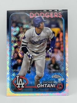 Shohei Ohtani Topps Chrome Dodgers Baseball Card