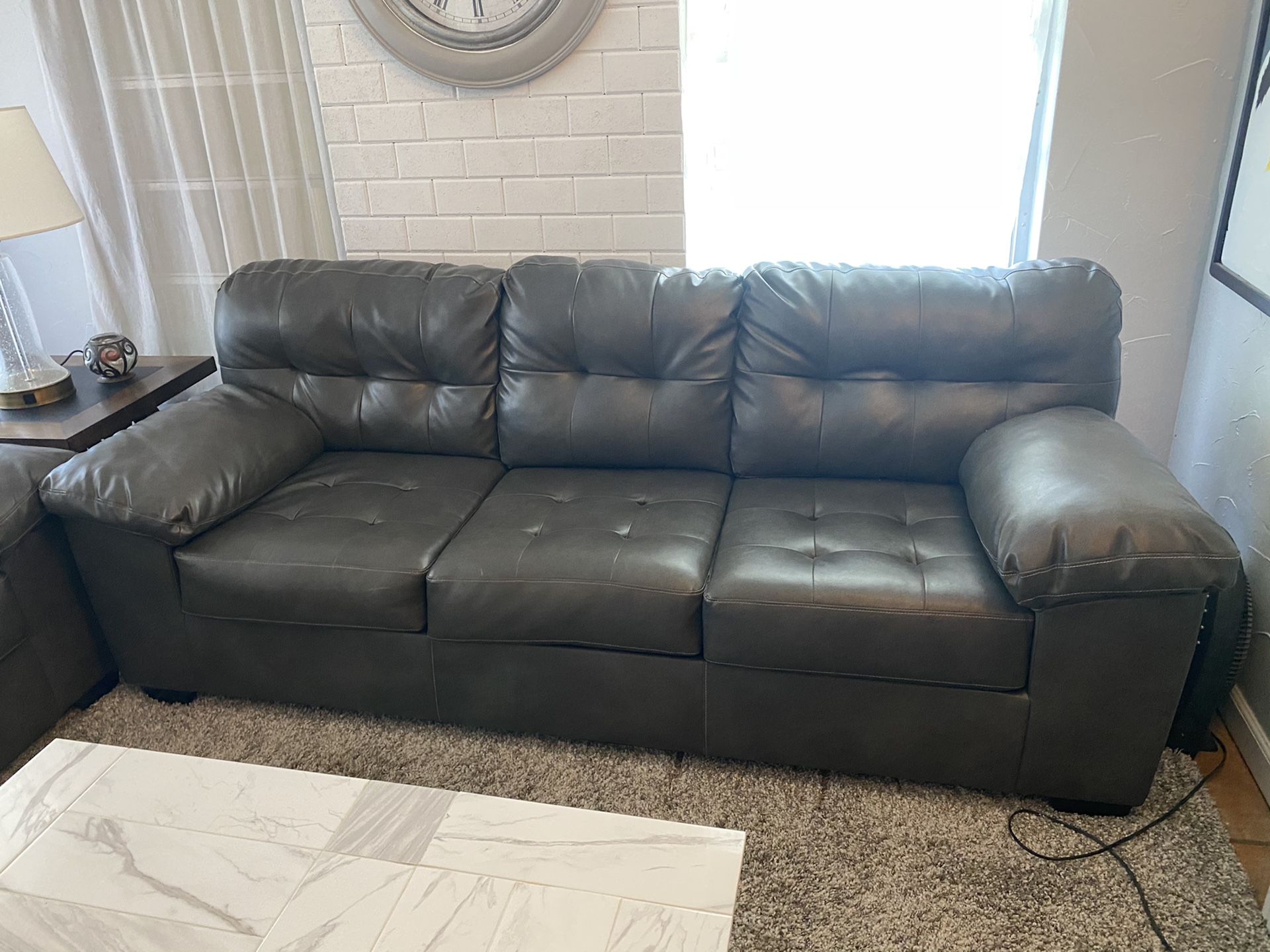Ashley furniture pleather couch