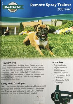 PETSAFE 300 Yard Remote Spray Trainer Thumbnail
