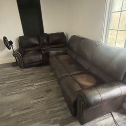 2 Leather Couch 