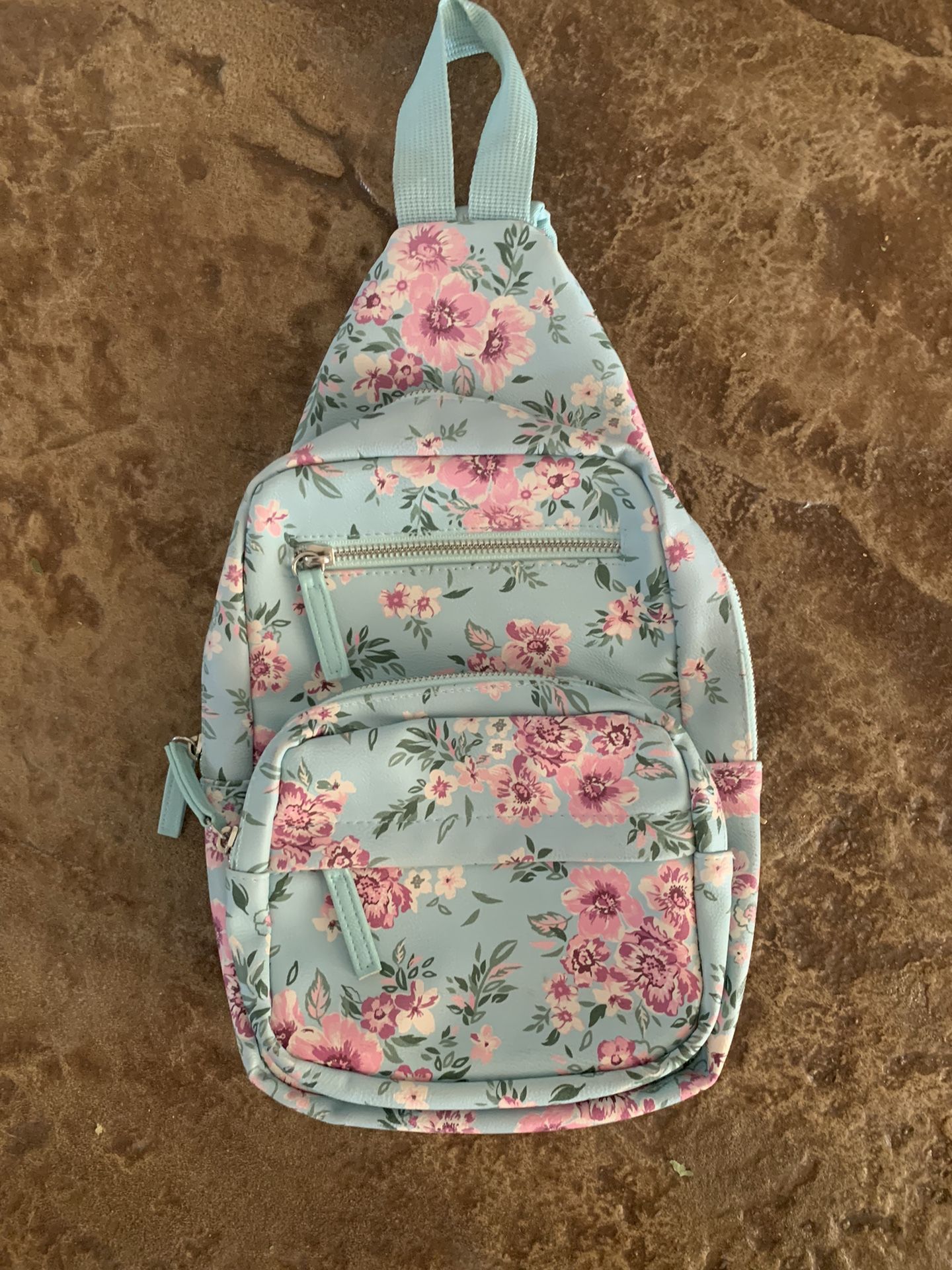 Floral Crossbody Backpack Purse