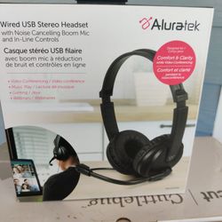 Wired USB Stereo Headset With Mic