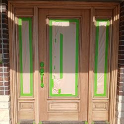 FRONT DOORS REFINISHED