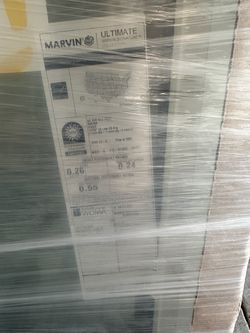 NEW Preprimed white Ultimate Marvin Low E3 Argon Picture Window 30"x30"