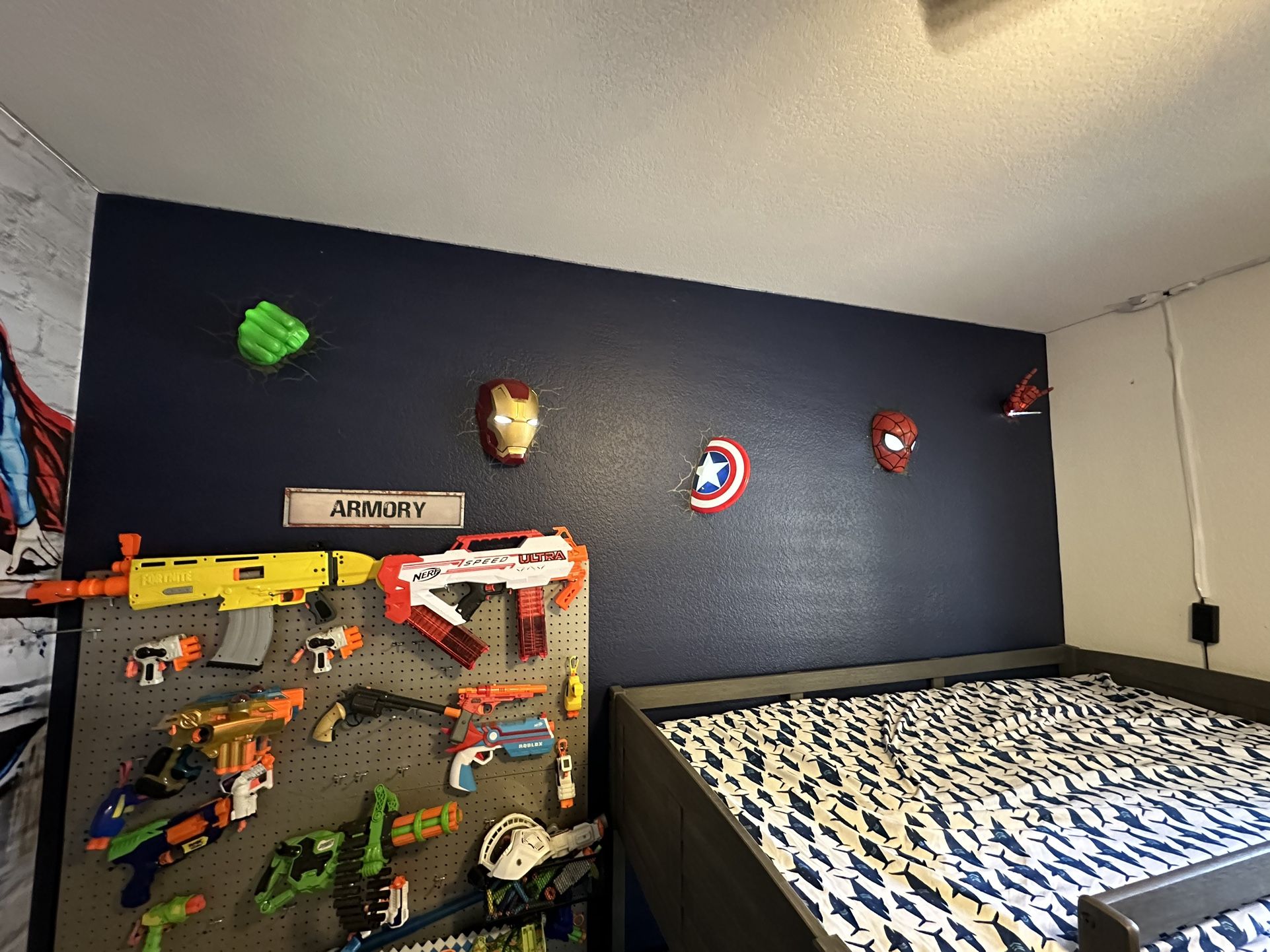 3DLightFX Marvel Avengers 3D Deco Lights | Hulk, Iron Man, Captain America And Spiderman