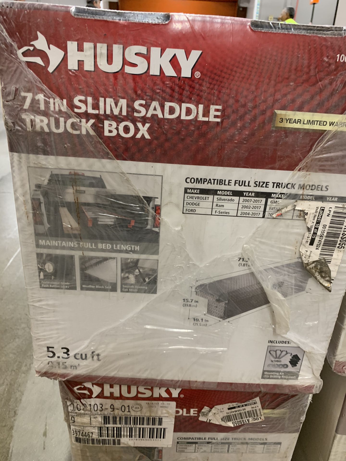 Husky truck tool boxes.