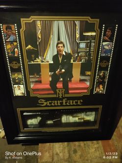 Scarface Shadowbox M16 Poster