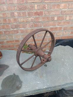 15"  Antique  Barrow Wheel  Buggy  Wagon