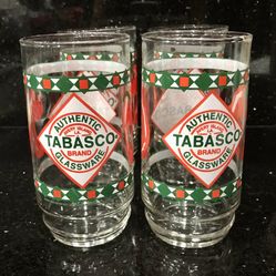 Vintage Tabasco Bloody Mary Glasses
