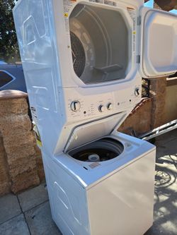 27WX31DX76H GE STACKABLE WASHER AND DRYER 3MONTHS WARRANTY DELIVER INSTALLATION