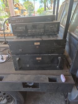 Parasound THX Power Amplifier Lot with Sony Tape Deck