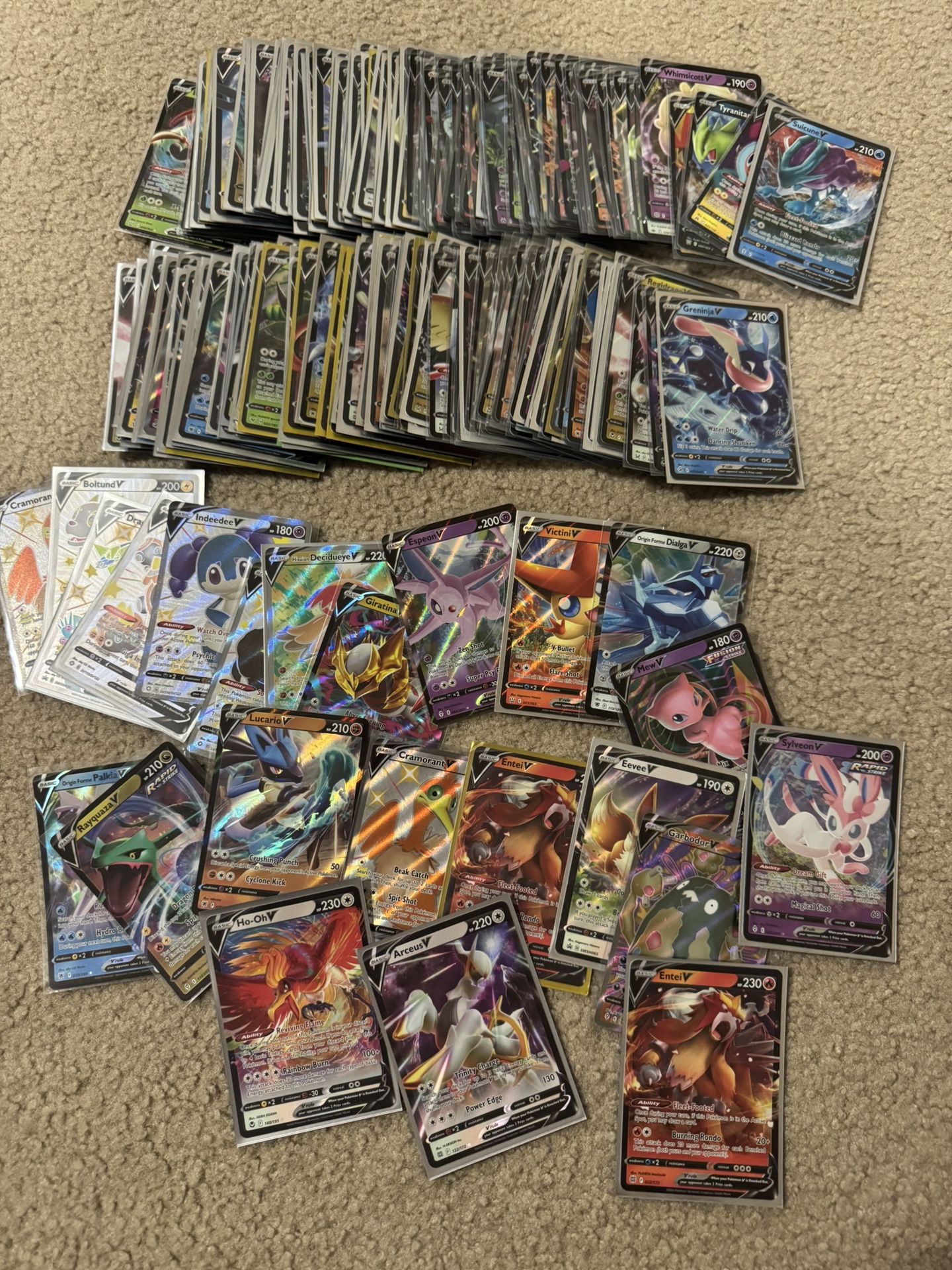 Pokemon V Cards Lot 200+ Count