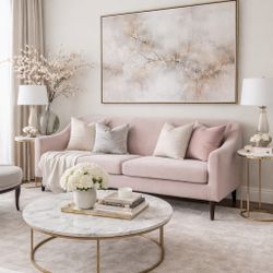 Velvet Sofa Pink 🎄🎄🎁