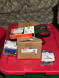 2012-2019 Ford Explorer 3.5 engine water pump kit parts.