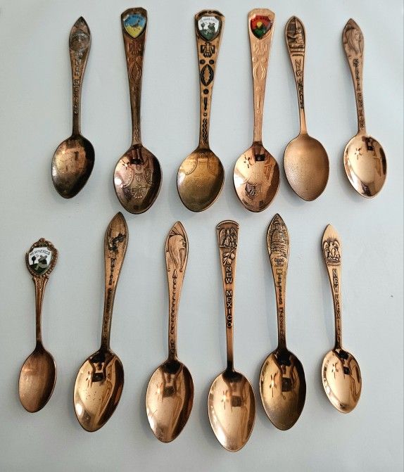 State of New Mexico Vintage Solid Copper Spoons. Your Choice. $13 Each