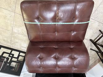 Brown Tufted Leather Chair