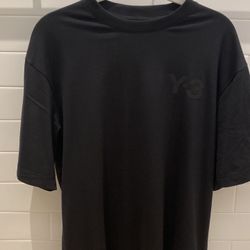 Y3 Black Plain shirth Size S