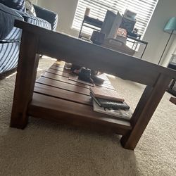 Black And Brown Coffee Table 
