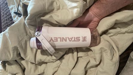 Pink Stanley Water Bottle with Flip Lid