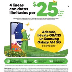 4 Lineas Por $100 Al Mes Telefono GRATIS / Free Phone !!! 77016 By El Ahorro