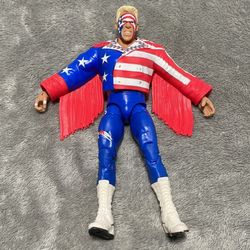 WWE Elite Legends Ultimate Warrior Action Figure USA Flag Jacket – Mattel 2011